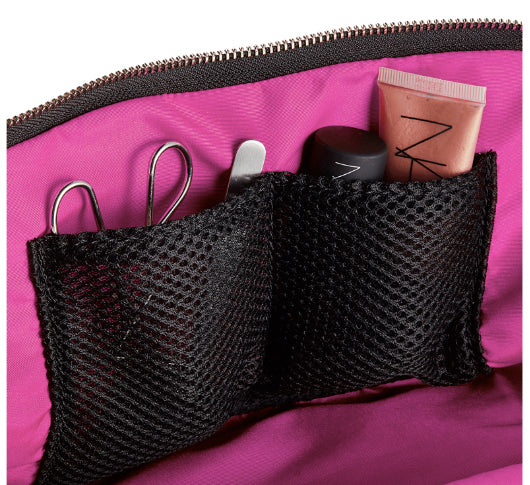 Kusshi - Navy & Pink Signature Makeup Bag